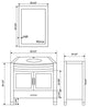 84" Black Vanity, 36" Single Sink Base, Quad 12 Drawer Bases, LV3-C9-84-B