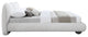 Hyde Boucle Fabric Upholstered Bed, Cream, King