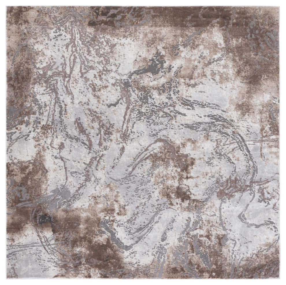 Safavieh Craft Collection CFT864H Rug, Grey/Taupe, 6'7" X 6'7" Square