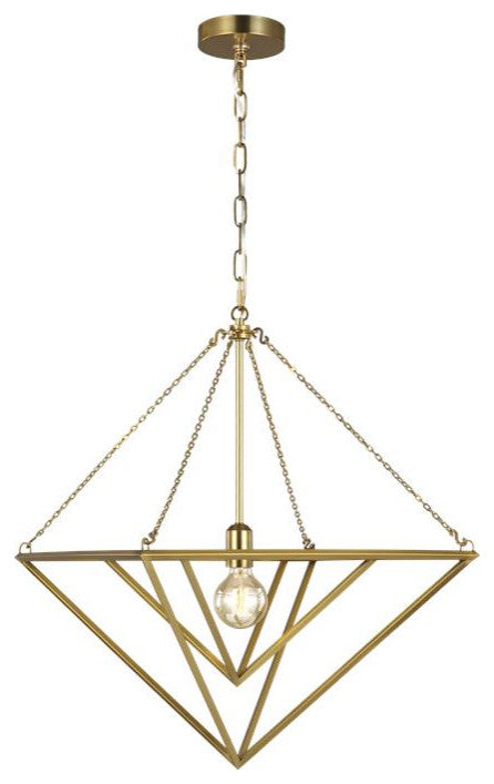 Generation Lighting, CP1141BBS, Medium Pendant, Burnished Brass