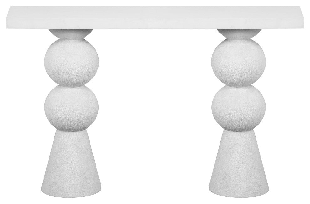 Lupita White Console Table