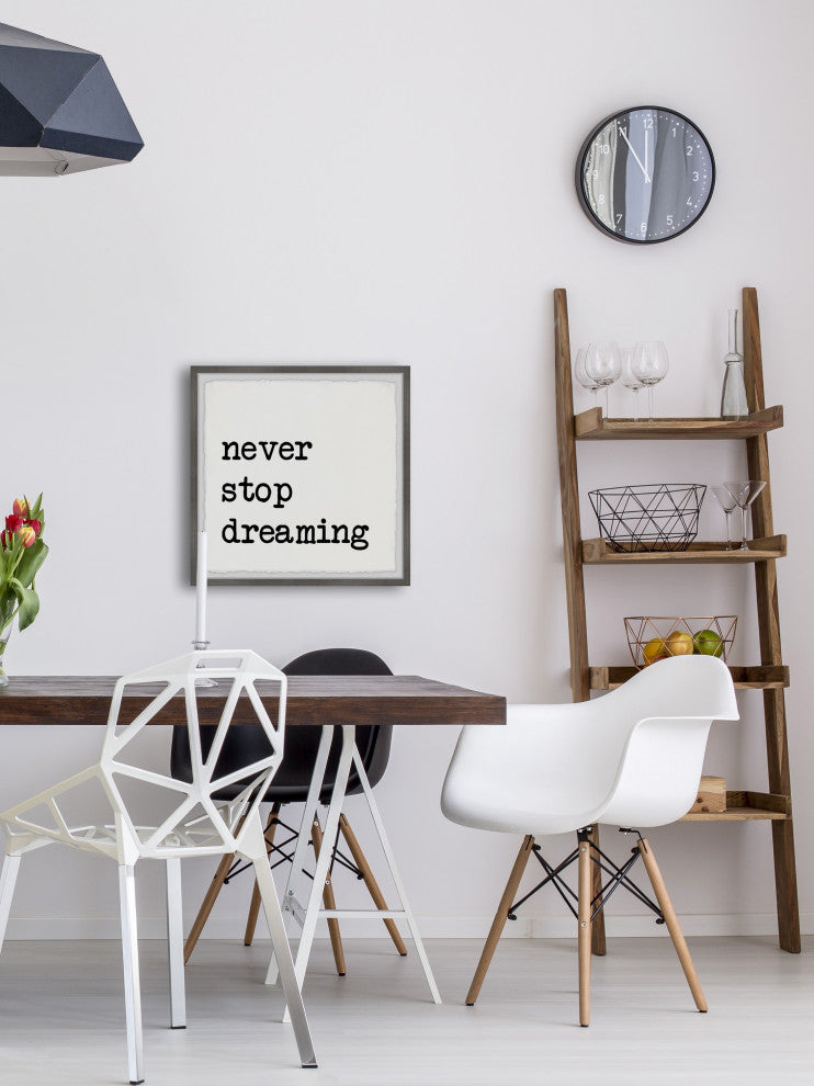 "Never Stop Dreaming XV" Framed Painting Print