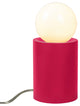 Short Pillar Table Lamp, Cerise