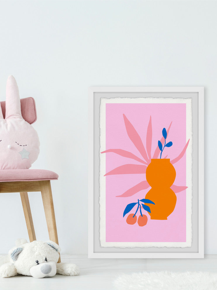 "Double Gourd Vase" Framed Painting Print, 8x12