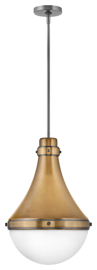 Hinkley Lighting 39054 Oliver 1 Light 14"W Pendant - Dark Matte Grey
