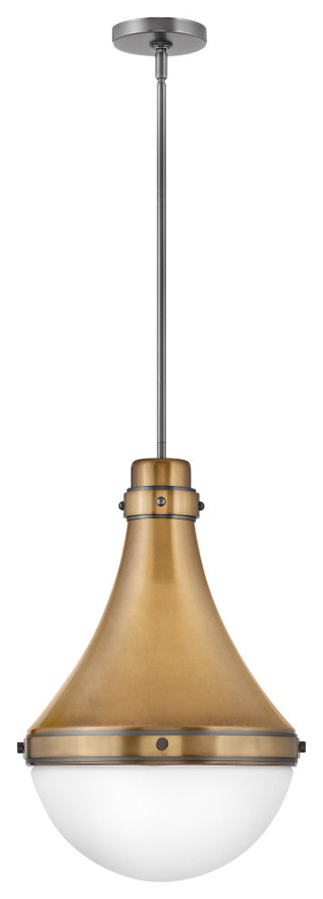 Hinkley Lighting 39054 Oliver 1 Light 14"W Pendant - Dark Matte Grey