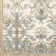 5' X 8' Ivory Gray Abstract Ikat Indoor Area Rug