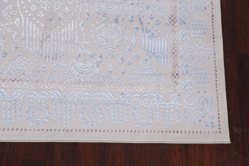 Geometric Damask Turkish Transitional Oriental Rug Home Decor Carpet 8x10