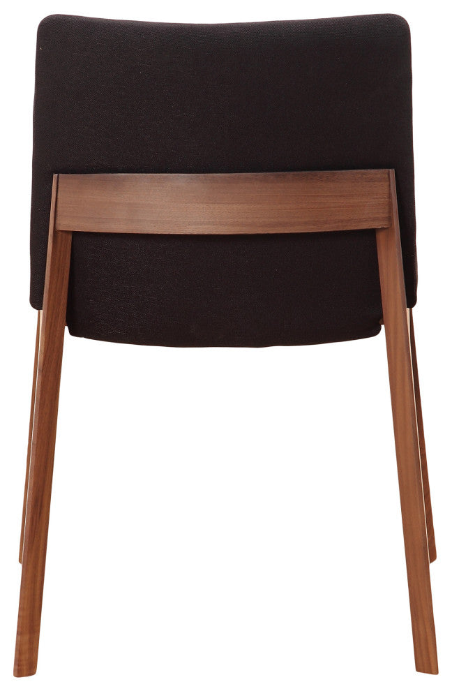 Mid - Century Modern Deco Dining Chair Black - M2 - Black