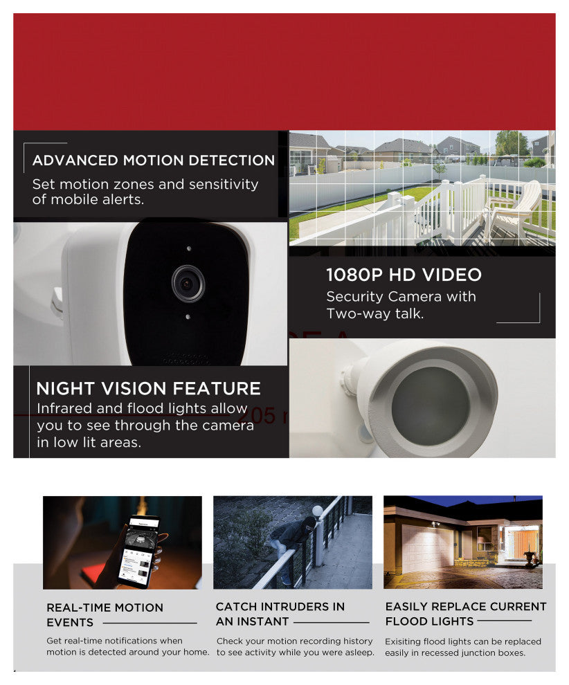 Bullet Outdoor SMART Security Camera - Starfish enabled - White Finish