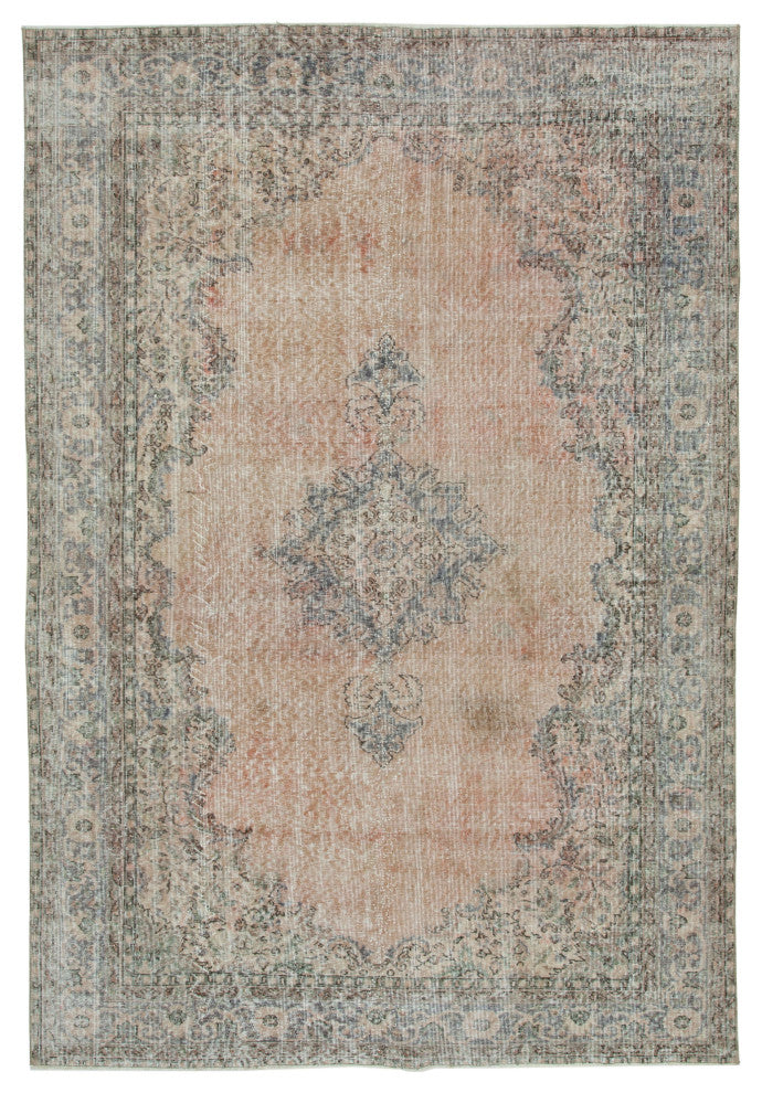 Rug N Carpet - Handwoven Anatolian 6' 11" x 10' 4" Rustic Vintage Rug