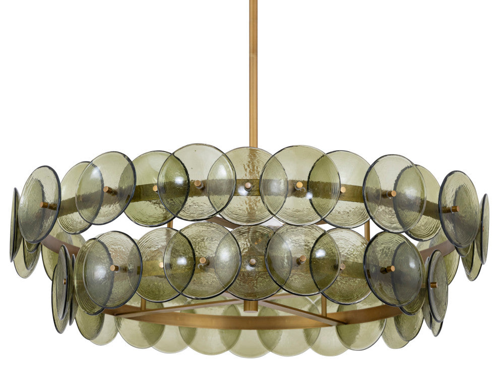 Maxim 21823 Loren 4 Light 32"W Drum Chandelier - Gunmetal