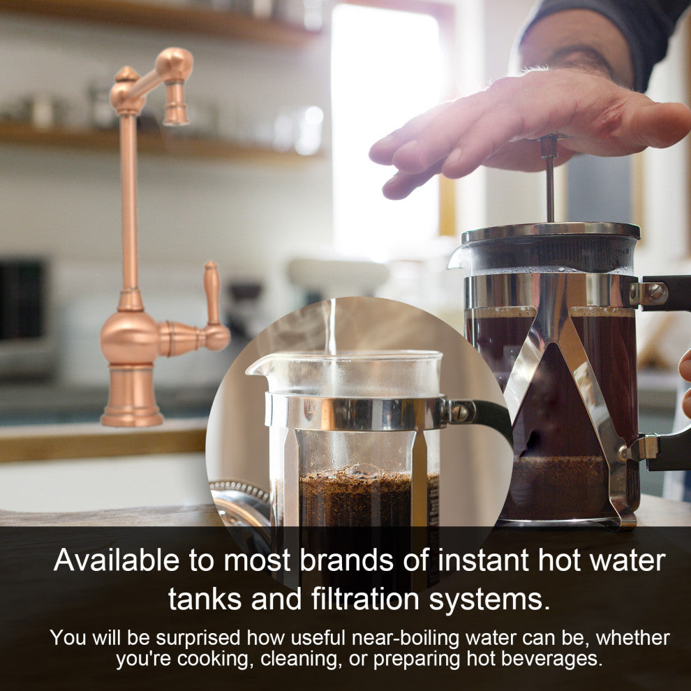 One-Handle Copper Drinking Water Filter Faucet Instant Hot Water Tank Dispenser