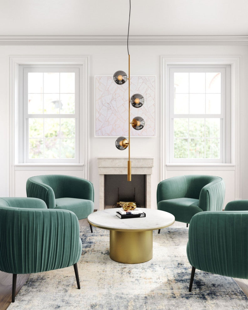 Pendant Ceiling Light Fixture, Glass, Steel Metal, Brass, Gold, Black, Lounge