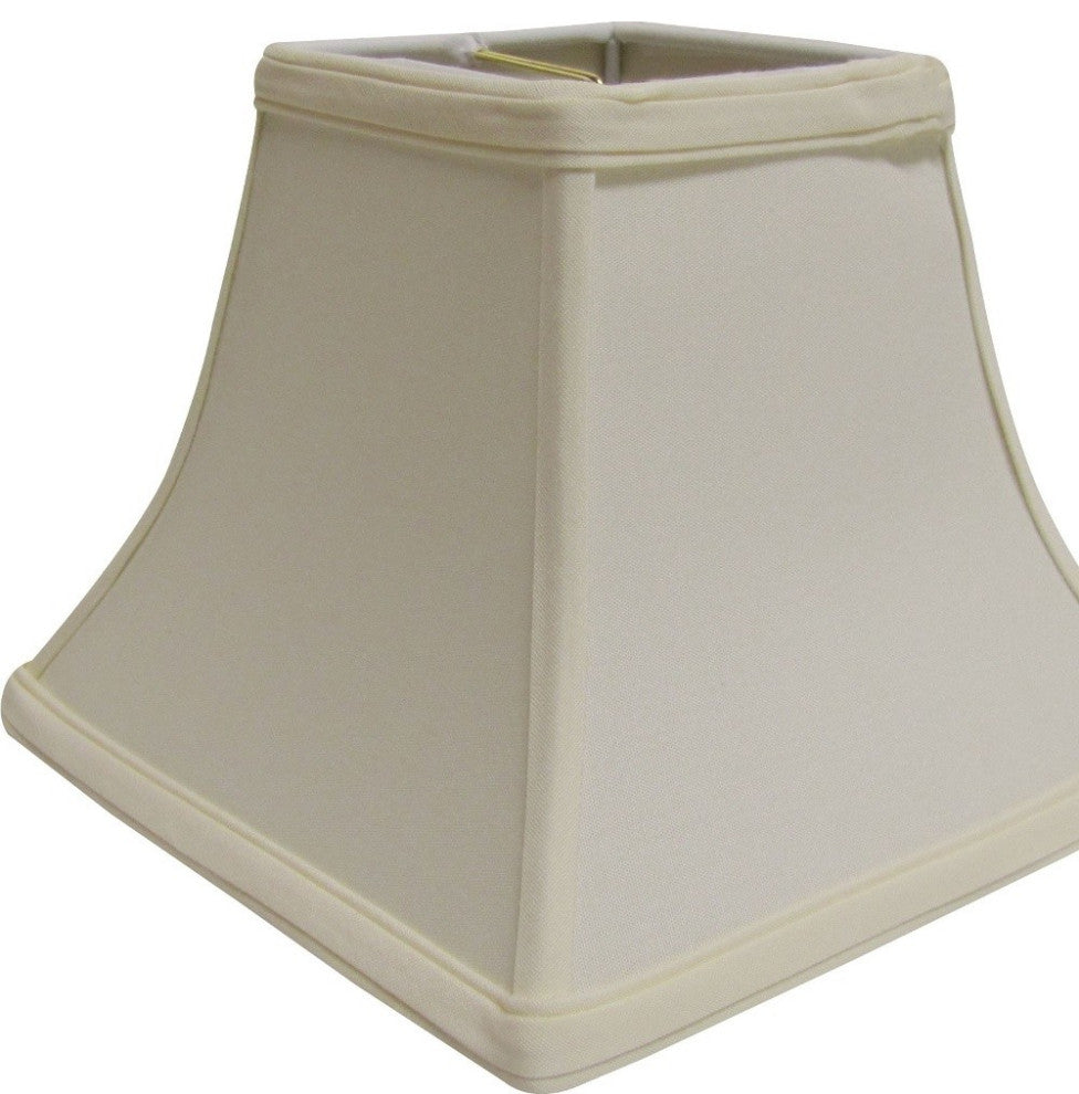 10" Ivory Square Bell No Slub Lampshade