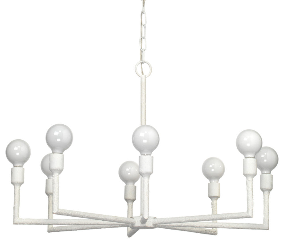 Park 8-Light Gesso Chandelier