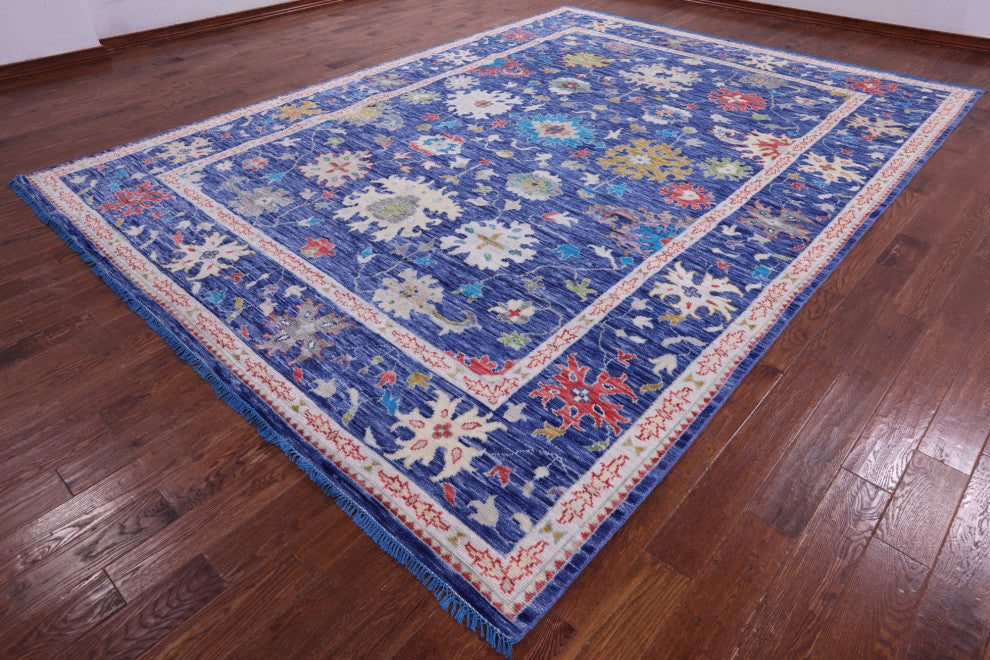 10' 1" X 13' 10" Turkish Oushak Handmade Rug - Q15609