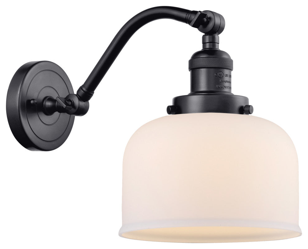 INNOVATIONS LIGHTING 515-1W-BK-G71-LED Large Bell 1 Light Sconce