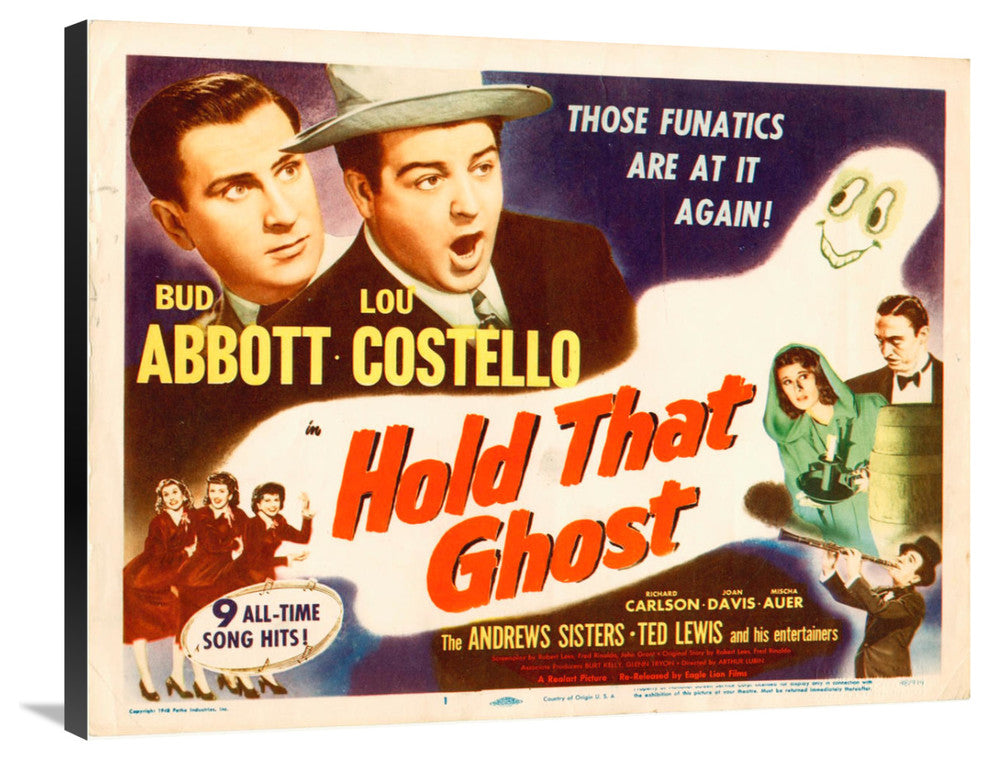 "Abbott & Costello - Hold That Ghost" Canvas by Hollywood Photo Archive, 36x28"