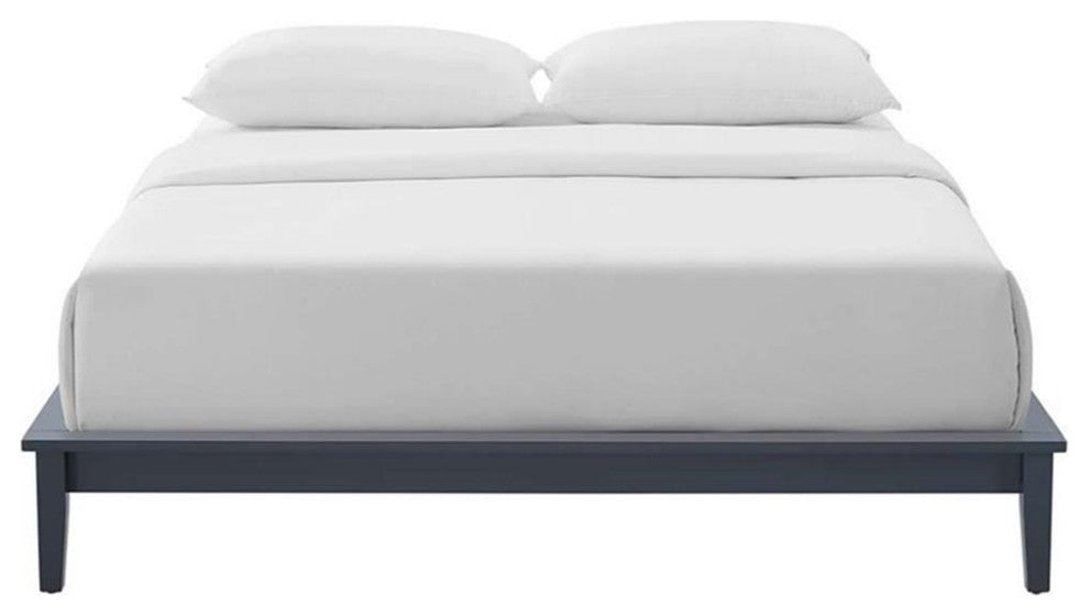Lodge Queen Wood Platform Bed Frame