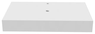 Modern Wall-Mount Vanity With Top & 16" Sink, Gold, 30"
