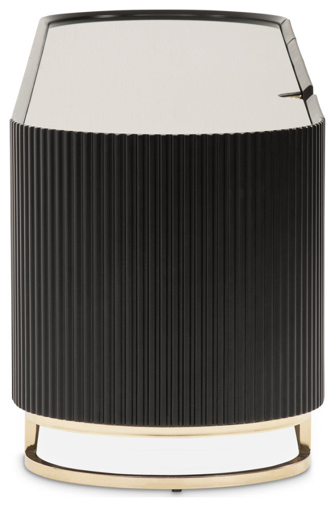 Lisbon Media Cabinet, Silken Matte Black