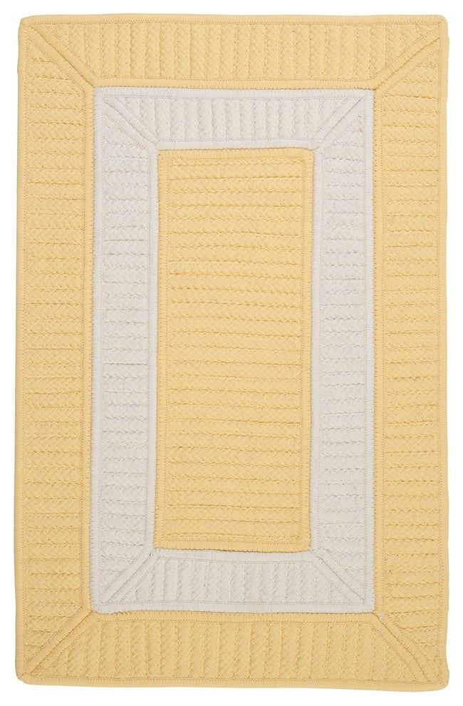 Rope Walk CB90 Yellow Indoor/Outdoor Area Rug, Rectangular 12'x15'