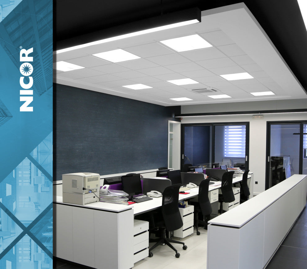 TGLS2 Series Double Select 2x2 Backlit LED Troffer, 4 Pack