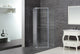 Aston 36"x36"x75" Neo-Angle Semi-Frameless Shower Enclosure, Chrome