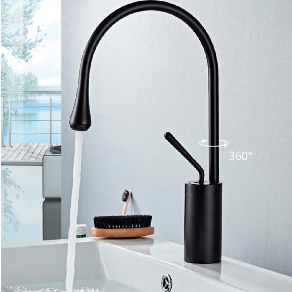Fontana Sierra Single Lever 360 Rotation Spout Modern Brass Sink Faucet