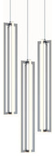 Cass 3 Light Small Round Pendant, Satin Nickel