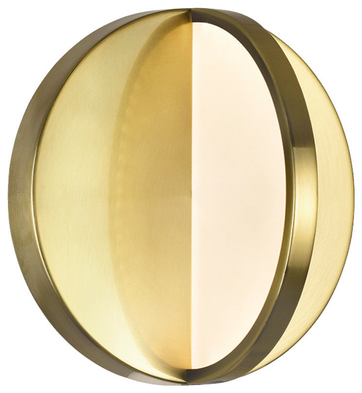 CWI Lighting 1206W7-1-629-A Tranche LED Sconce With Brushed Brass Finish