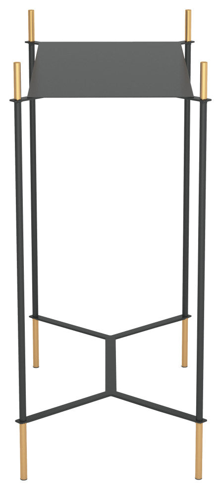 Austin Side Table Black & Gold
