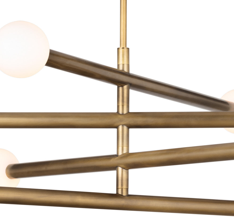 Beaubien Chandelier, Natural Brass