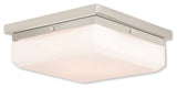Allure 3-Light ADA Wall Sconce/Ceiling Mount, Polished Nickel
