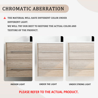 48 Inch Wall Mounted Plywood Bathroom Vanity with Gel Basin and Drawers