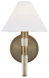 Robert 1-Light Wall Sconce, Time Worn Brass