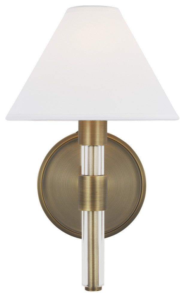 Robert 1-Light Wall Sconce, Time Worn Brass