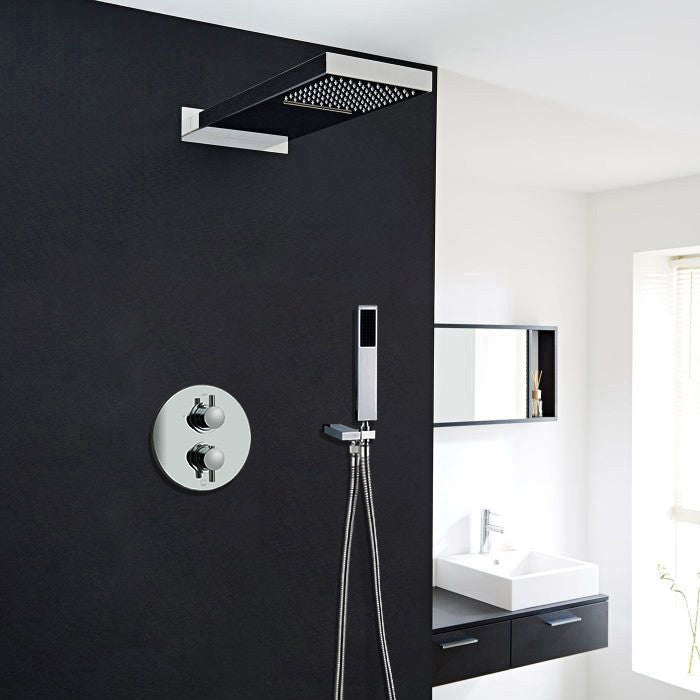Luna Shower Set With Concealed Wall Mount Shower Head