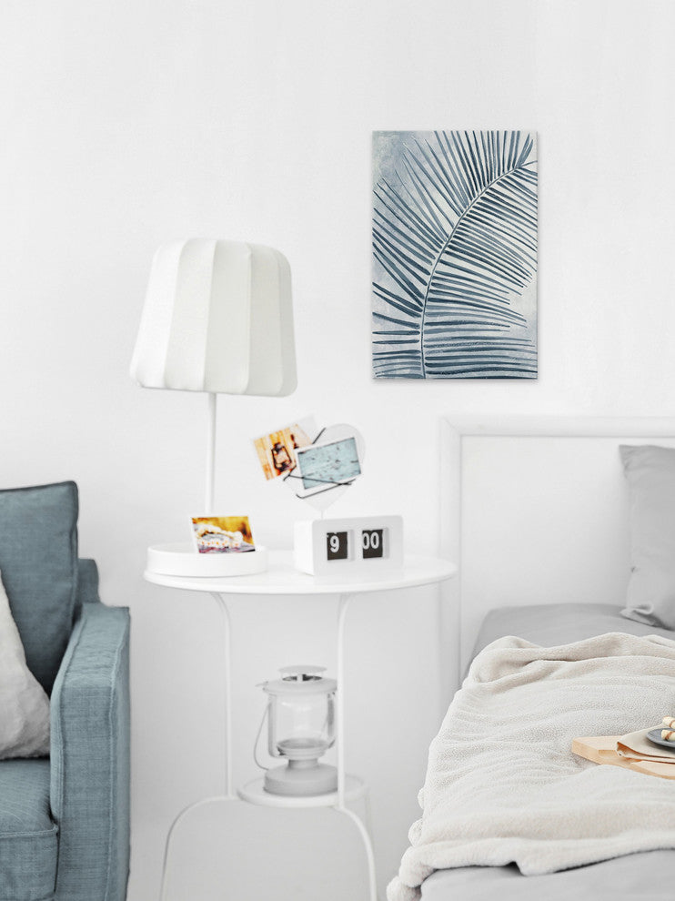 "Bluish" Painting Print on Wrapped Canvas, 12"x18"