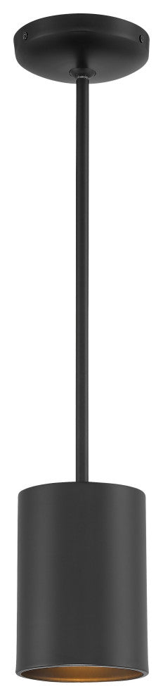 Pilson 7" Rod Pendant, Replaceable LED, Matte Black