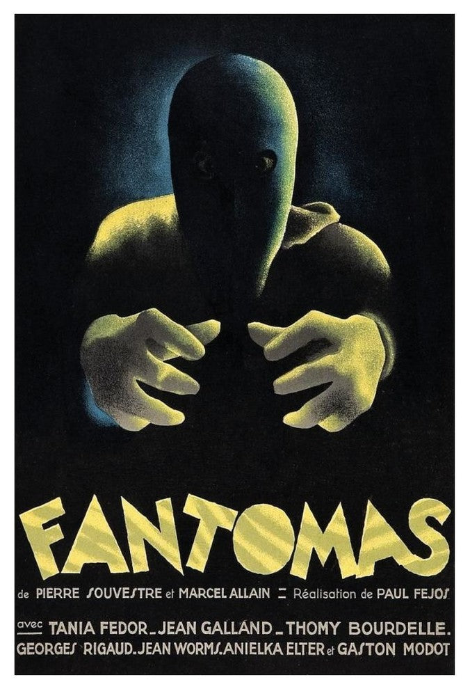 "Vintage Film Posters: Phantoms "Fantomas" Paper Print, 34"x50"