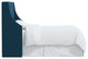 Fully Upholstered Wingback Headboard, Zuma Navy, Twin