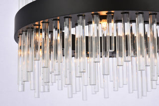 Modern Black 14-Light Pendant