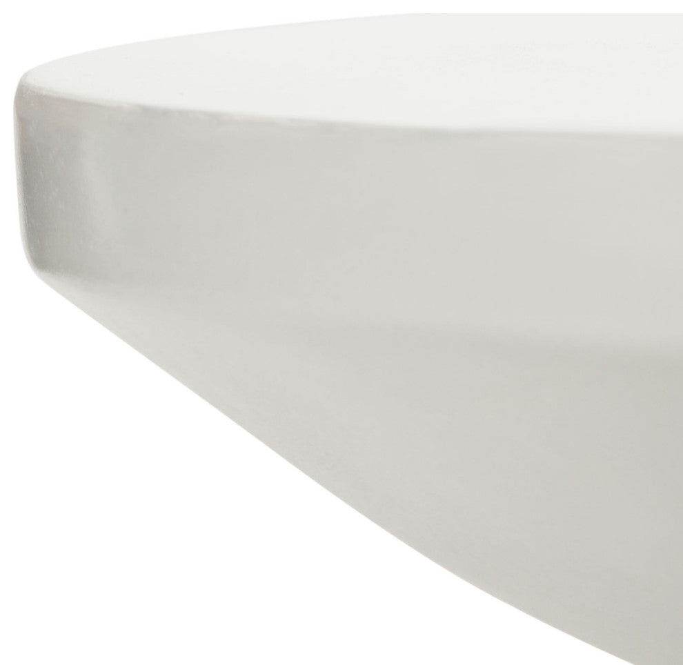 Safavieh Indoor-Outdoor Jiraiya Concrete Accent Stool, Ivory