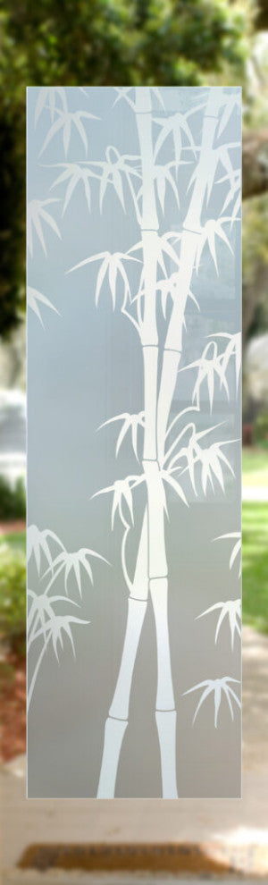 Interior Prehung Door or Interior Slab Door - Bamboo Shoots - Primed - 24" x...