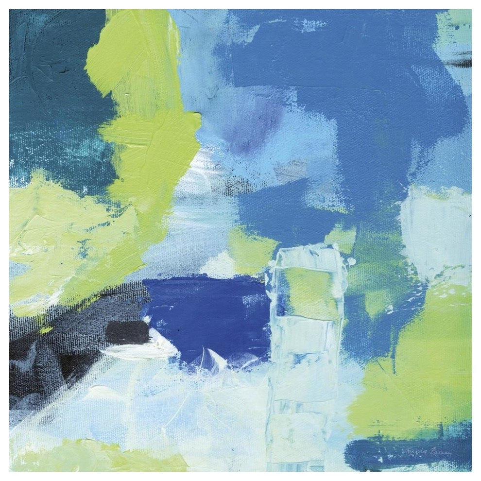 "Mountain Reflection II" Digital Paper Print by Farida Zaman, 38"x38"