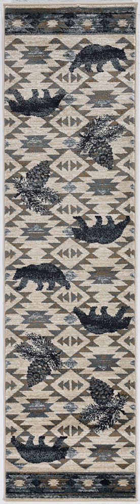 KAS Chester 5634 Ivory/Blue Montana Area Rug, 8'x10'