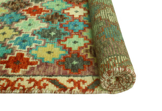 Balochi Khesraw Ivory/Purple Rug, 4'0 x 5'8