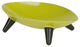 Melamine Couture Sculpture Single Dog Bowl, Olive Green